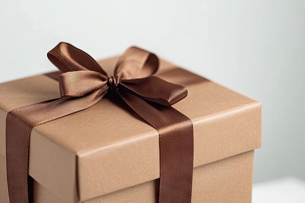 Foto: Geschenkkarton mit Schleife